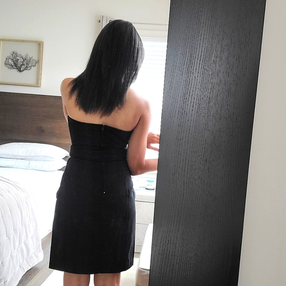 NWT Black Strapless Dress - Picture 6 of 6